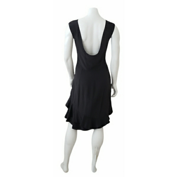 Silk Yaya Afalo Dark Grey Scoop Back Dress - Picture 2 of 6